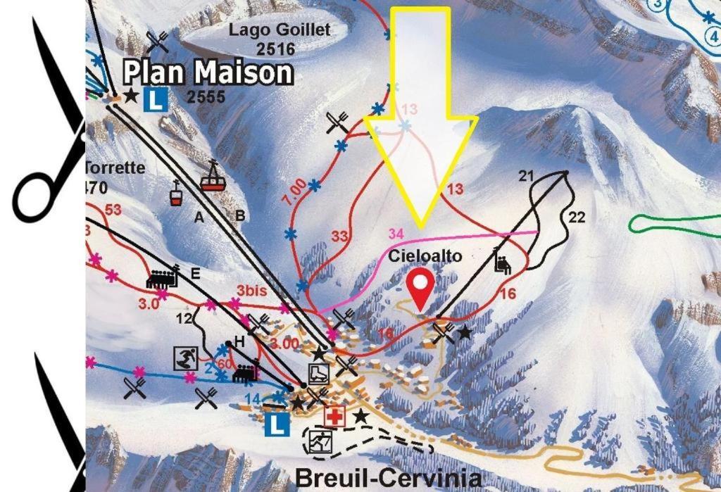 Апартаменты Le Petit Refuge Cervinia Брей-Червиния Экстерьер фото